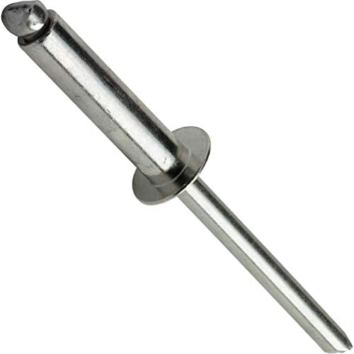 Fastenere Pop Rivets - 1/4" x 1/2" (25pcs) Heavy Duty, Open-End, Stainless Steel, Dome-Head Blind Rivets, Corrosion-Resistant, High Tensile & Shear Strength, 8-8 Gap 0.376"-0.500" - size: 1/4" x 1/2" (8-8) (25 Pack)