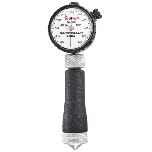 Starrett Dial Indicator Countersink Gage, .360-.560" Range - size: .360 -.560"