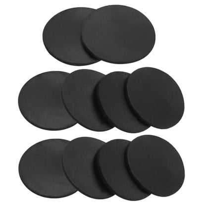 PATIKIL Rubber Solid Discs Washers 18mm OD x 1mm Thick 10 PCS - size: 18mm x 1mm