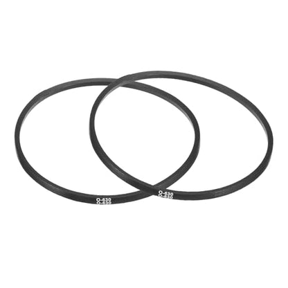 uxcell 2Pcs O-630 O Type V-Belt 630mm/24.8" Inner Length x 0.39" Width x 0.24" Height, O-Type Closed-Loop Rubber Transmission Belt - size: O-630