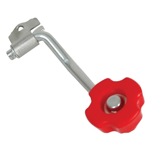 Bulldog 500180 Trailer Jack Replacement Part, Topwind Crank, 6-3/4 Inch Radius w/Red Bulldog Knob For 750-5,000 lbs. Jacks