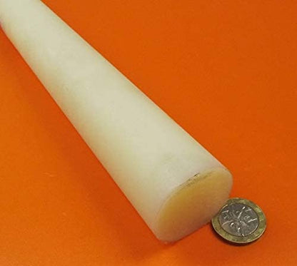 Natural Nylon 6/6 Extruded Round Rod 1.50" (1-1/2") x 4 Ft Length 1 pc