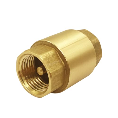 Hooshing 2PCS Spring Check Valve 3/4" NPT Female Thread Backflow Preventer - size: 3/4" NPT