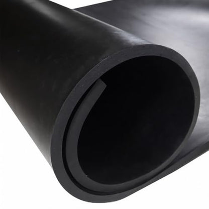 EPDM Rubber Sheet, Black, 60A, 0.500" x 36" x 36" - size: 36 x 36 x 0.5 in.