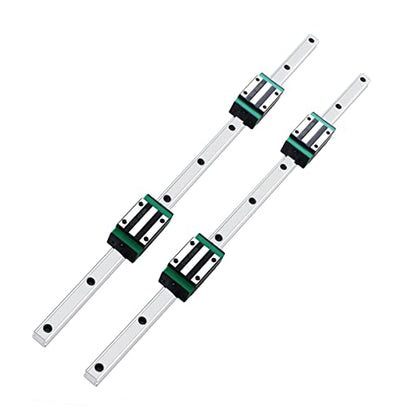 Linear Rail 2PCS HGR20 600mm Linear Guide Rail HGH20CA HGH20 Linear Slide Rail + 4PCS HGH20CA Carriage Slider Block CNC Kit for DIY CNC Routers Lathes Mills - size: 600mm, style: Green HGR20