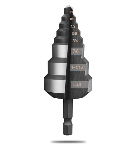 RAINPAL® SDB125 Step Drill Bit (for RAINPAL Products, ⅞”, 1-1/16”, 1-¼”) (21mm, 27mm, 32mm)