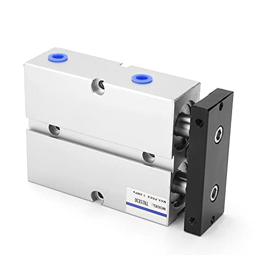 30mm Air Cylinder TN25 Dual Shaft Rod Double Acting Pneumatic Air Cylinder Bore 25mm/1in 0.1-0.9MPa Maximum Stroke 200mm Pneumatic Cylinder Cylinder - size: 30mm