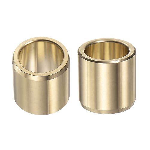 HARFINGTON 2pcs Sleeve Bearings 3/4" Bore 1" OD 1" Length Wrapped Oilless Bushings Brass Alloy for Transmission Conveyor Systems - size: 3/4" x 1" x 1"