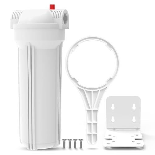 SimPure Whole House Water Filter Housing, 10" Sediment Filter - size: 1 Count (Pack of 1), style: System (10 Inch x 2.5 Inch)
