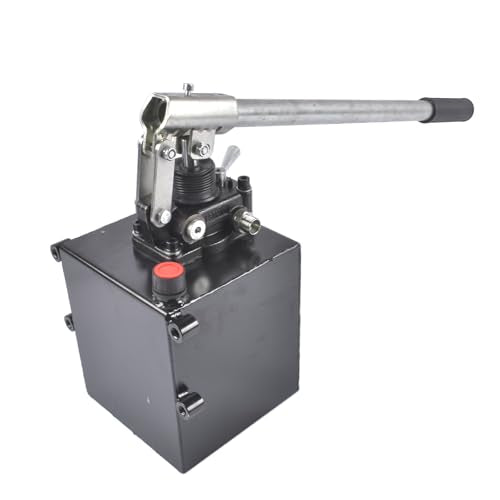 Double Acting Hydraulic Hand Pump with 5 Quart Tank, 1.5 CID, 3600 PSI - size: 5 QTs, 1.5CID
