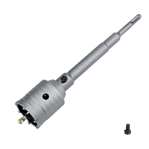 38mm / 1.5 inch Concrete Hole Saw with 220mm SDS Plus Shank Connecting Rod, Tungsten Carbide Teeth (7.7mm x 4mm) Cement Hole Saw for Concrete Cement Brick Wall Stone 38mm (1.5 inch) - style: 38mm ( 1.5 inch )