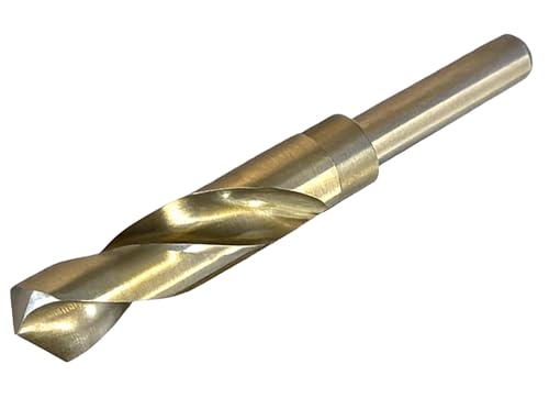 NACX 19.5mm Reduced Shank Cobalt Drill Bit, HSS 6542 High-Speed Steel Twist Drill Bits with 1/2” Shank for Metal Plastic Wood - size: 19.5mm