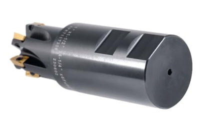 Accusize 1-1/4 in 90 Deg Square Shoulder Indexable End Mill - size: 1-1/4" Cut, 1-1/2" Shk, 6 Fl, w/ 10 add'l inserts