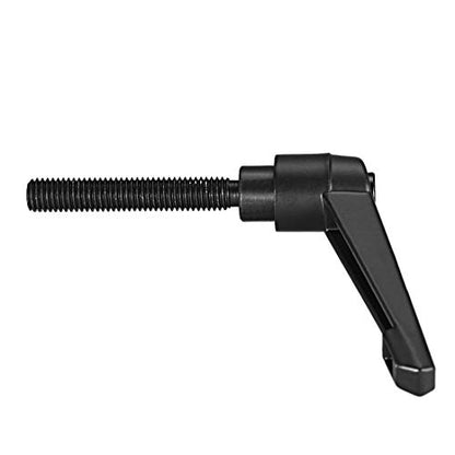 uxcell M10 x 60mm Handle Adjustable Clamping Lever Knobs Black 2pcs - color: Black, size: M10 x 60mm