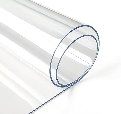 Deep Dream 1.5mm Clear Desk Cover Protector, 14×60 Inch Clear Desk Cover, Rectangular Vinyl Desk Pad, PVC Plastic Table Cover for Office, Dresser, Night Stand, Computer & Writing Desk Tabletop - color: Clear 1.5mm, size: 14" x 60"