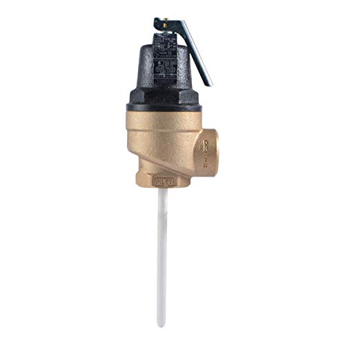 Cash Acme 1 Inch FVX-5L Female Inlet Commercial Temperature and Pressure Relief Valve, Brass Plumbing Fitting, 15638-0150 - size: 1 in. FVX-5L