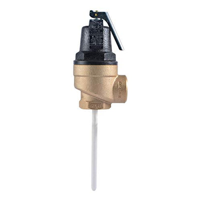 Cash Acme 1 Inch FVX-5L Female Inlet Commercial Temperature and Pressure Relief Valve, Brass Plumbing Fitting, 15638-0150 - size: 1 in. FVX-5L