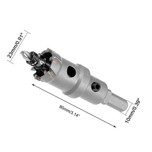 Carbide Hole Saw 23mm/0.9" Cutting Dia Hole Saw Cutter - size: 0.9"/23mm