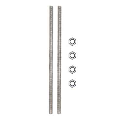 M10x250mm Threaded Rod 2pcs 304 Stainless Steel Fully Metric Threaded Rod - size: M10*250mm