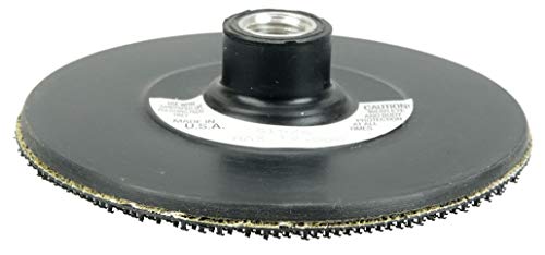 Weiler 51575 5" Back-up Pad for Hook & Loop Surface Conditioning Disc, 5/8"-11 UNC Nut, Made in the USA - size: 5"