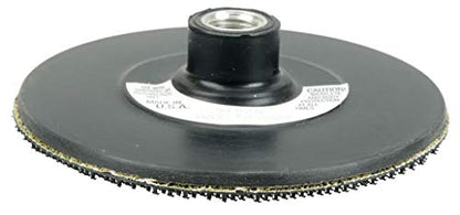 Weiler 51575 5" Back-up Pad for Hook & Loop Surface Conditioning Disc, 5/8"-11 UNC Nut, Made in the USA - size: 5"
