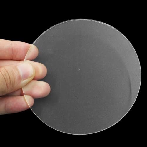 Hitefu Clear Circle Acrylic Sheets, 4 Inch, 10 Packs, 3mm Thick - size: 4 Inch