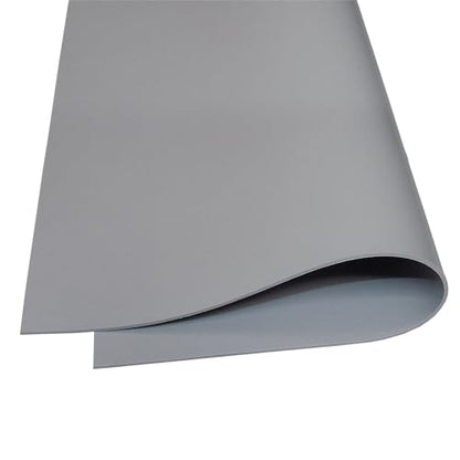 Exactly Rubber - Commercial Grade Silicone Sheet, 60A Durometer Silicone Mat, -80 to 450°F Temperature Resistant Rubber Mat, Rubber Sheet with 350% Elongation, Made in The USA, 1/16 x 9” x 36”, Grey - color: Grey, size: 1/16 x 9 x 36