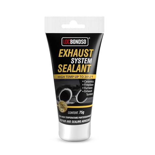 LOCBONDSO Muffler Repair Kit, Heat Resistant Exhaust Sealant, 2.6 oz