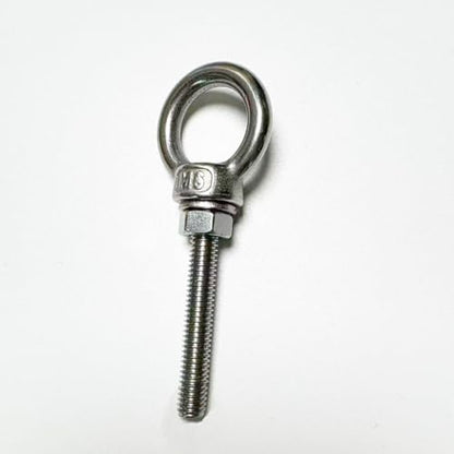 304 Stainless Steel Eye Bolt, 5 PCS M6 Heavy Duty Lifting Ring 1.6" Threaded Eyebolt Shoulder Eye Bolts with Nuts and Flat Washers(Thread Length 40mm) - size: m60x40(5pcs)