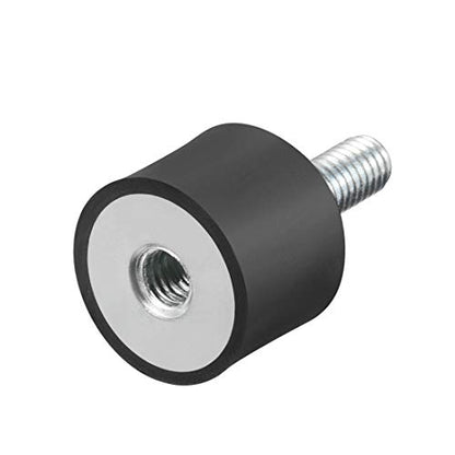uxcell M6 Male Female Rubber Mounts, 1pcs Shock Absorber, for Motor Generator Compressor Garage Reverse Osmosis Pump Impact Air Generator Car Bobbins, D20mmxH15mm - size: M6*18 D20*H15