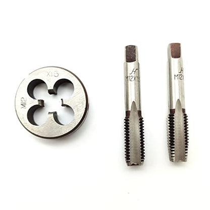AtticZone M12 x 1.5 Metric Hand Thread Tap and Die Set, Right Hand - size: M12x1.5