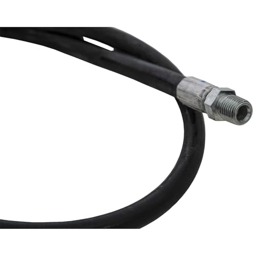 Buyers Products 1304225 High‑Pressure Hydraulic Hose 1/4 Inch x 38 Inch, Black Hose Rated 3000 PSI for Snow Plow and Truck Hydraulic Systems