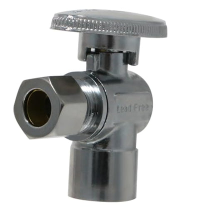 5 Pack XFITTING 3/8" OD Compression x 1/2" Sweat Angle Valve - size: .5" Sweat x .375" Angle