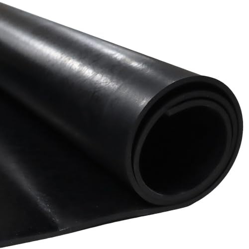 EPDM Rubber Sheet, Black, 60A, 0.187" x 36" x 48" - size: 48 x 36 x 0.187 in.