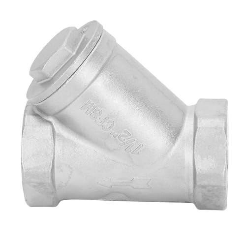 Y Strainer 1 1/2in 304 Stainless Steel Y Type Strainer Y Strainer Valve for Water Oil Gas Thread Pipe