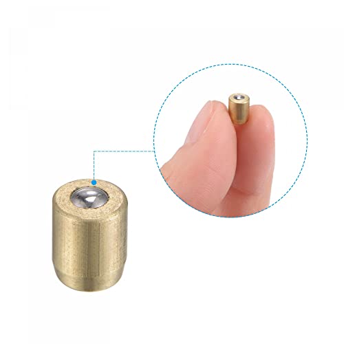 uxcell Brass Push Button Grease Oil Cup 5x6mm Ball Oiler for Lubrication System 10Pcs - size: 5x6mm