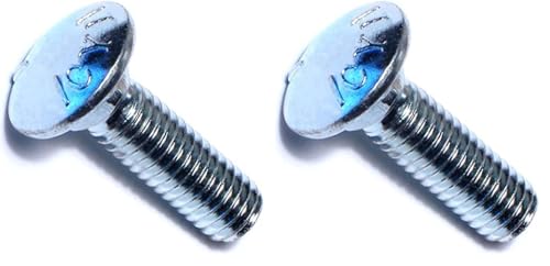Hard-to-Find Fastener 014973453152 Carriage Bolt Grade 5, 3/8-16 x 1-1/4, Piece-10 (Pack of 2) - color: Silver-gray, size: 1 Count (Pack of 20)