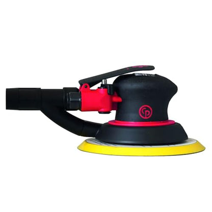 Chicago Pneumatic CP7255SV - 6 Inch (150 mm), Air Random Orbital Sander Tool, Self Vacuum, PSA, 6 Pad Holes, 0.28 HP / 210 W, 12000 RPM, Home Improvement, Woodworking, Polisher - size: One Size, style: Self Vacuum, PSA