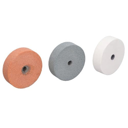 3 Inch Silicon Carbide Grinding Wheels 3 Pack – Abrasive Polishing Discs for Bench Grinders, Sharpening Metal Wood Glass and Lawn Mower Blades