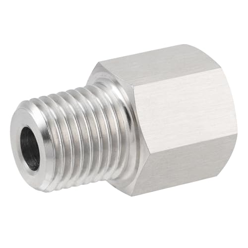 304 Stainless Steel Pressure Gauge Adapter M22*1.5 Female x 3/4" MNPT 1pc - size: 3/4" x 22*1.5
