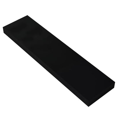 3/4" x 12" x 3" HDPE Block Black PE Polyethylene Rectangular Solid - size: 3/4"x12"x3", style: black
