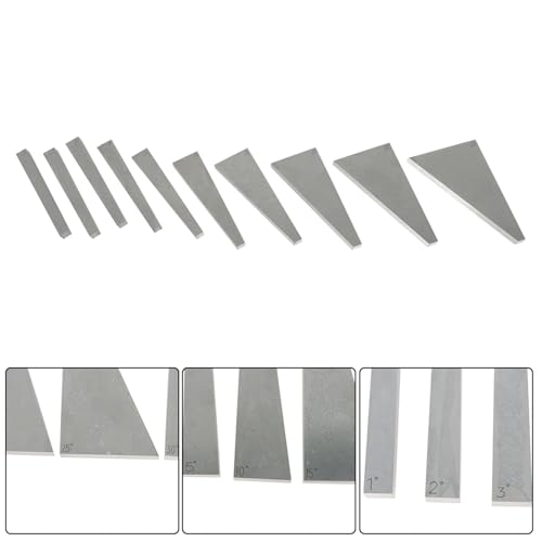 kimllier 10Pcs Angle Gauge Block Set, Accuracy Steel Gauge Block