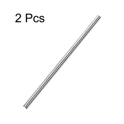 uxcell 6mm x 250mm 304 Stainless Steel Solid Round Rod for DIY Craft - 2pcs - size: 6 mm x 250 mm