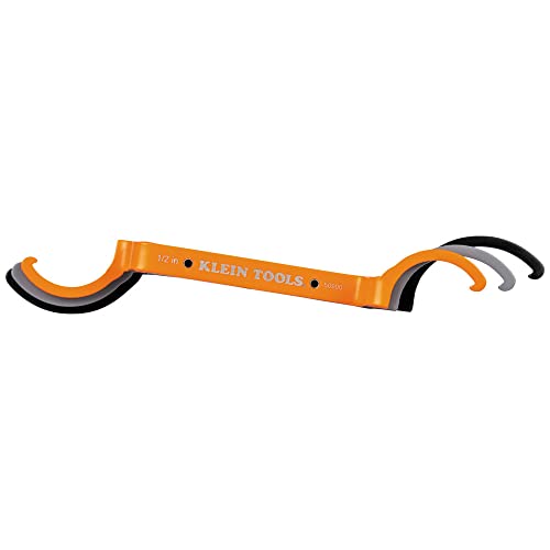 KLEIN TOOLS 50900R Conduit Locknut Wrench Set, Offset Bends, 3-Piece - style: Offset