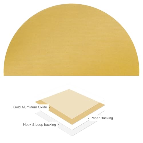 100pcs No Hole Sanding Discs- [ 3 Inch 800 Grit ] Round Hook and Loop Grip Sanding Pads Sheet Sandpaper for Automotive Woodworking Metal Polishing Use| Gold, Aluminum Oxide - size: 800 grit