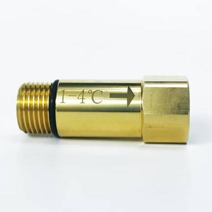 Auto Anti-Freezing Valve for RV Water Tank, Hose, Outdoor Pipe, Faucet, Solar Water Heater, No Electricity Required, Accurate Temperature Sensing Thickened Brass Winterizing Valve, 1/2" NPT Connection - size: Anti-Freezing Valve, 1/2" NPT