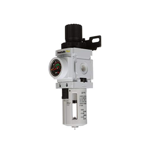 PneumaticPlus PPP2-N02BG Air Filter Regulator Combo 1/4" NPT, 5 Micron