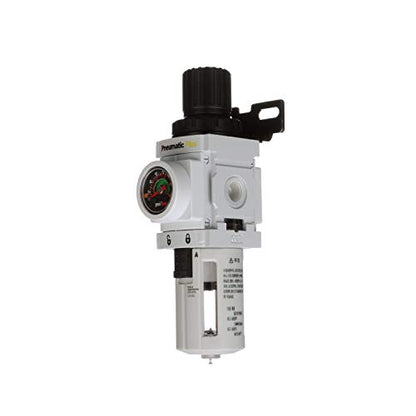 PneumaticPlus PPP2-N02BG Air Filter Regulator Combo 1/4" NPT, 5 Micron