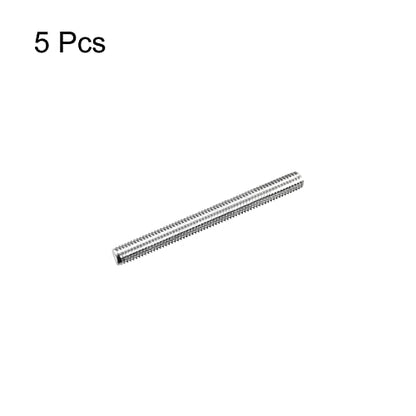 MECCANIXITY Fully Threaded Rod M5 x 50mm 0.8mm Thread Pitch 304 Stainless Steel Right Hand Threaded Rods Bar Studs 5 Pack - size: M5 x 50mm