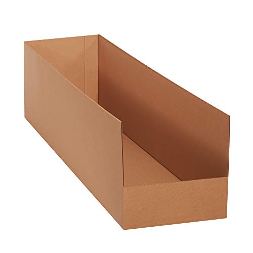 Partners Brand PBINW101042 Warehouse Rack Bins, 10" x 42" x 10", Kraft (Pack of 10) - size: 10" x 42" x 10"